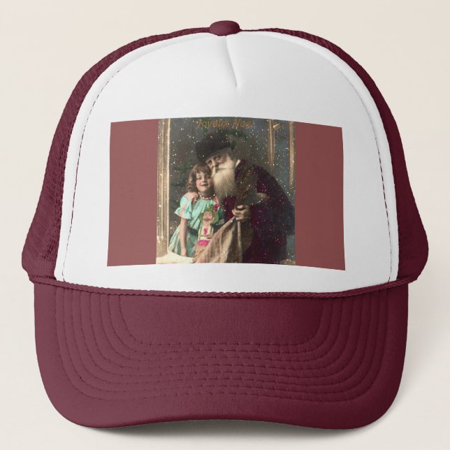 Gorra De Camionero Antiguo Santa y Navidades Chicas (Anverso)