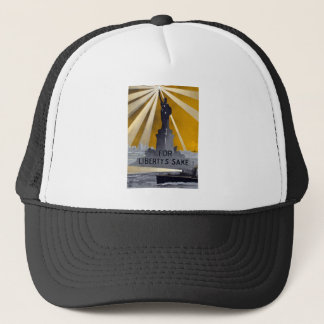Gorra De Camionero Antorcha de la Estatua de la Libertad y Armada de 
