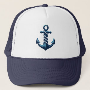 Gorra De Camionero Anuncio azul con olas azules