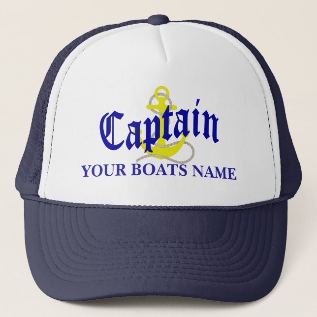 Gorra De Camionero Anuncio de los capitanes de los barcos (Anverso)