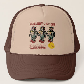 Gorra De Camionero Anuncio de robots de juguete retro japonés