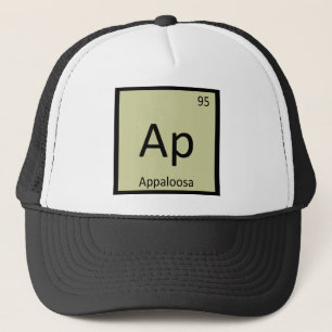 Gorra De Camionero Ap - Símbolo del Elemento Químico del Caballo Appa