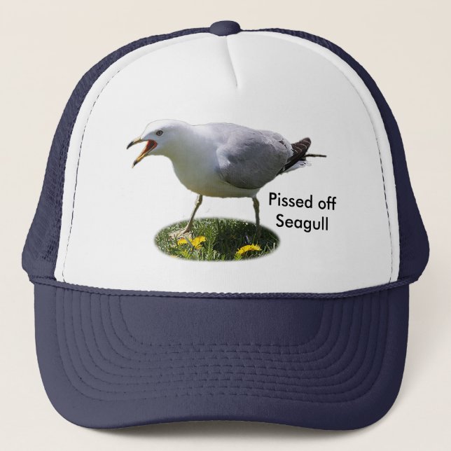 Gorra De Camionero Apagado Pissed gaviota (Anverso)