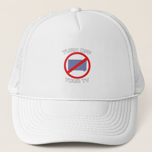 Gorra De Camionero Apagar Su Televisión (Anverso)