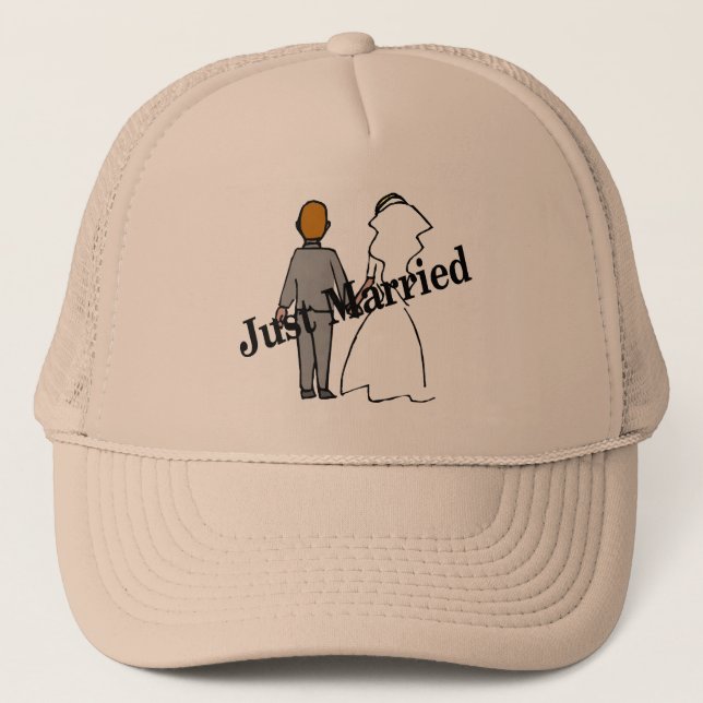 Gorra De Camionero Apenas casado (pares) (Anverso)