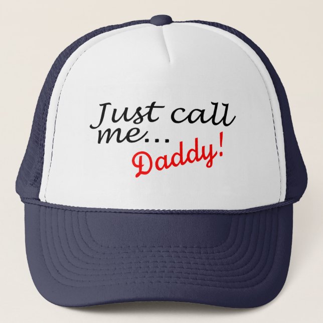 Gorra De Camionero Apenas llámeme papá (Anverso)