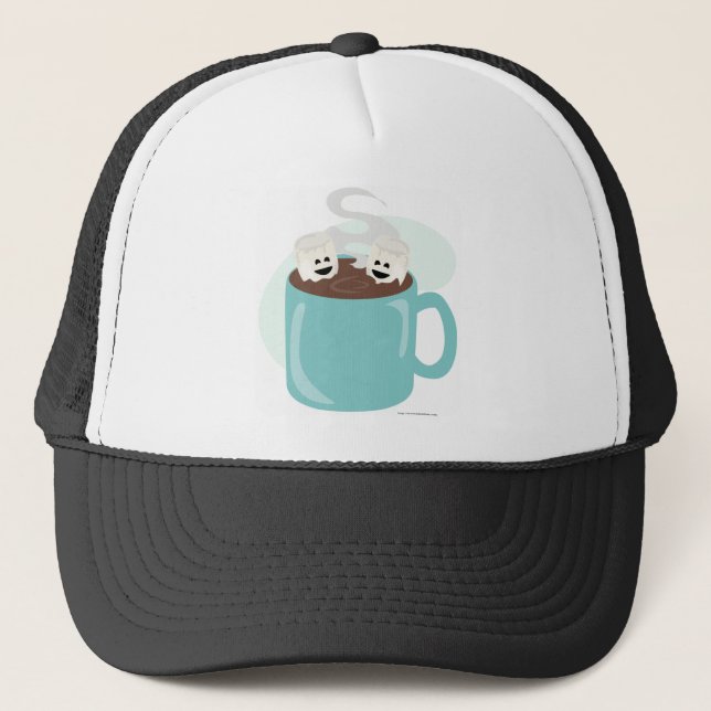 Gorra De Camionero Apenas Marshmellows en chocolate (Anverso)