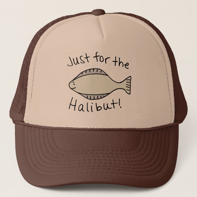 Gorra De Camionero Apenas para el halibut (Anverso)
