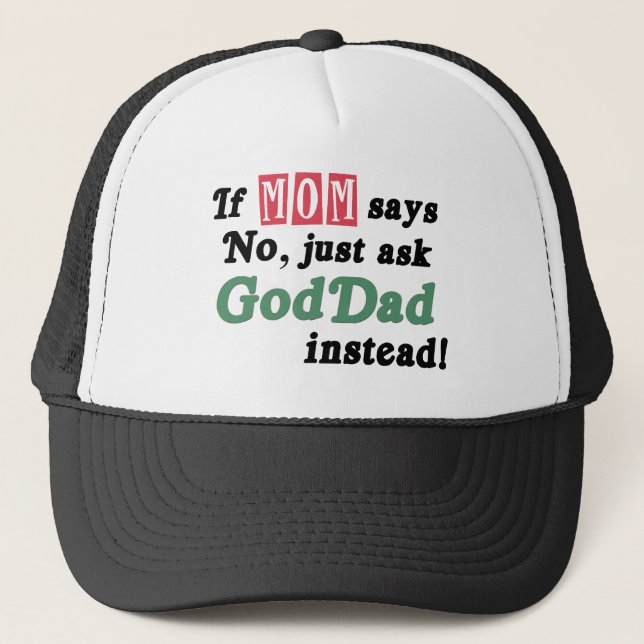 Gorra De Camionero Apenas pida GodDad (Anverso)