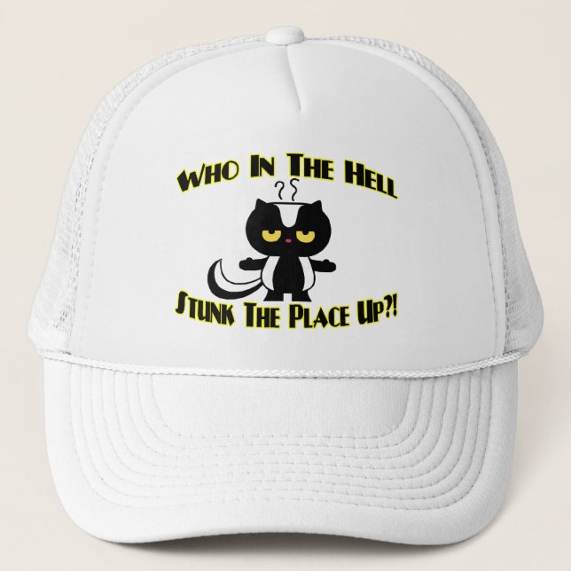 Gorra De Camionero Apestado el lugar encima de la mofeta (Anverso)