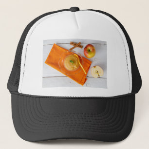 Gorra De Camionero Aplausos con canela y cuchara naranja