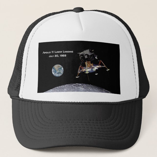 Gorra De Camionero Apolo 11 Aterrizaje lunar (Anverso)