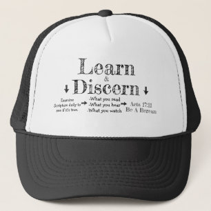 Gorra De Camionero Apología Berean Learn & Discerner Bible Verse