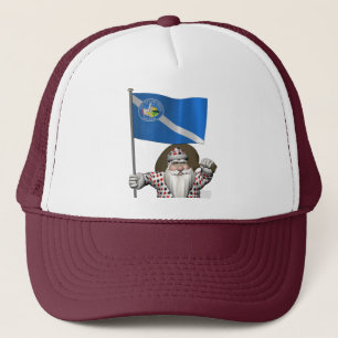 Gorra De Camionero Apostando A Santa Claus Con El Diseño De Las Vegas