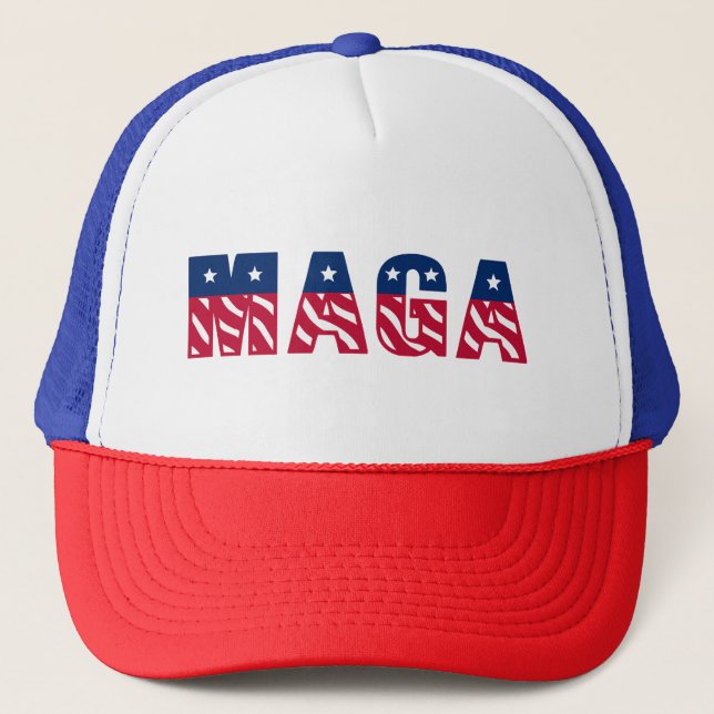 Gorra De Camionero Apoya a Trump~2024~MAGA (Anverso)