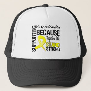 Gorra De Camionero Apoyando mi Grandddaughter nos colocamos fuertes -