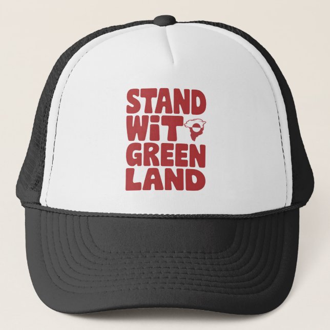 Gorra De Camionero Apoyar a Groenlandia (Anverso)