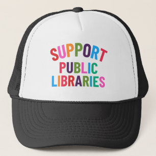 Gorra De Camionero Apoyar bibliotecas públicas