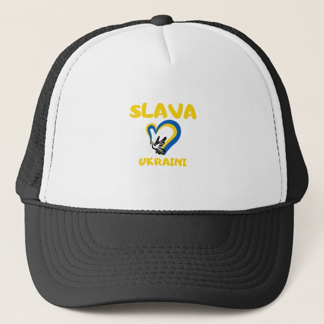 Gorra De Camionero Apoyar la gloria eslava ucraniana para Ucrania (Anverso)