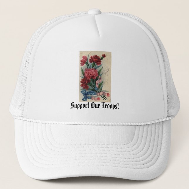 Gorra De Camionero ¡Apoye a nuestras tropas! (Anverso)