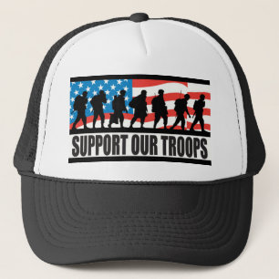 Gorra De Camionero Apoye a nuestras tropas