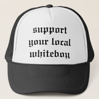 Gorra De Camionero apoye su local whiteboy