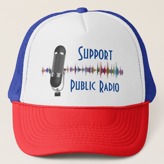 Gorra De Camionero Apoyo a la radio pública (Anverso)