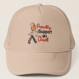 Gorra De Camionero Apoyo a mi tía SFT (el cáncer del hueso/de pulm