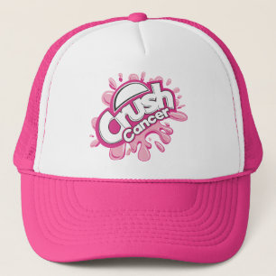 Gorra De Camionero Apoyo al cáncer de aplastamiento