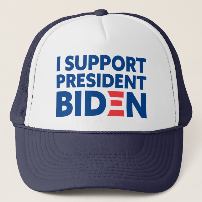 Gorra De Camionero Apoyo al presidente Biden (Anverso)