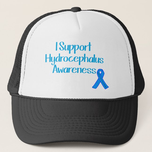 Gorra De Camionero Apoyo conciencia de la hidrocefalia (Anverso)