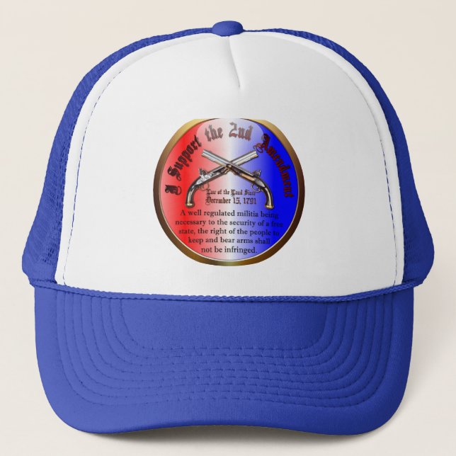 Gorra De Camionero Apoyo la segunda enmienda (Anverso)