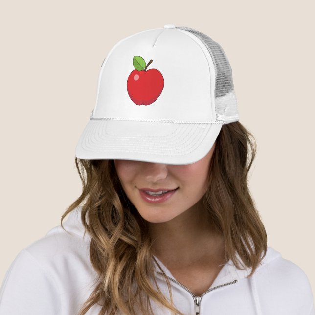 Gorra De Camionero Apple Rojo (In situ)