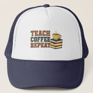 Gorra De Camionero Apreciación del profesor de repetición de café de