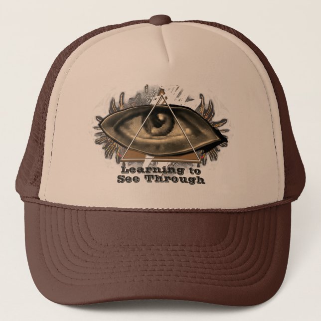 Gorra De Camionero Aprender a ver a través de triángulos con un ojo (Anverso)