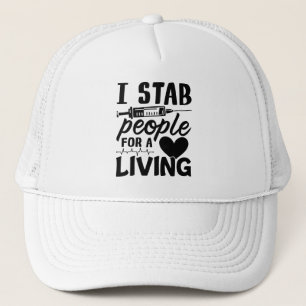 Gorra De Camionero Apuñalé A La Gente Por Un Regalo De Enfermería De
