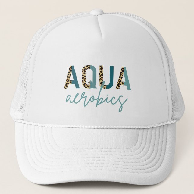 Gorra De Camionero Aqua Aerobics Cheetah print Aqua aerobic giros (Anverso)