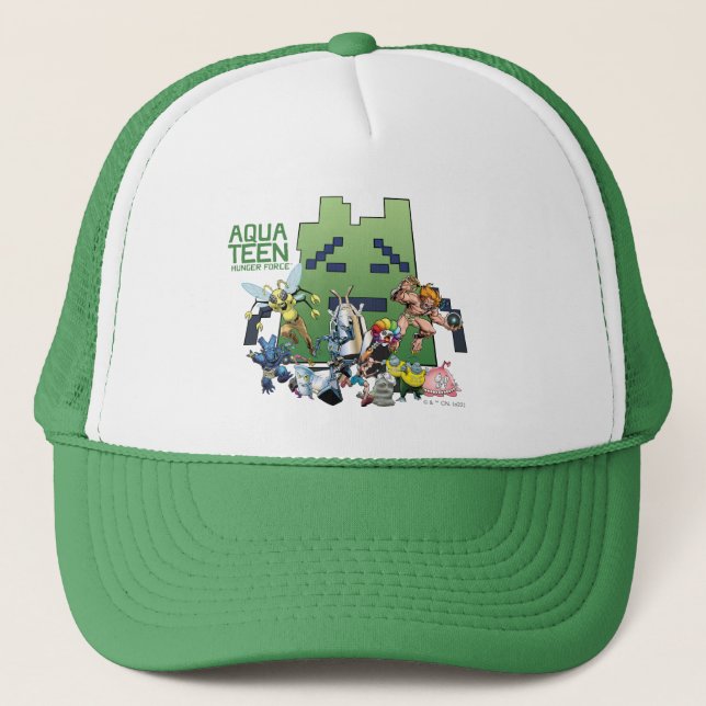 Gorra De Camionero Aqua Teen Hunger Force Villains (Anverso)