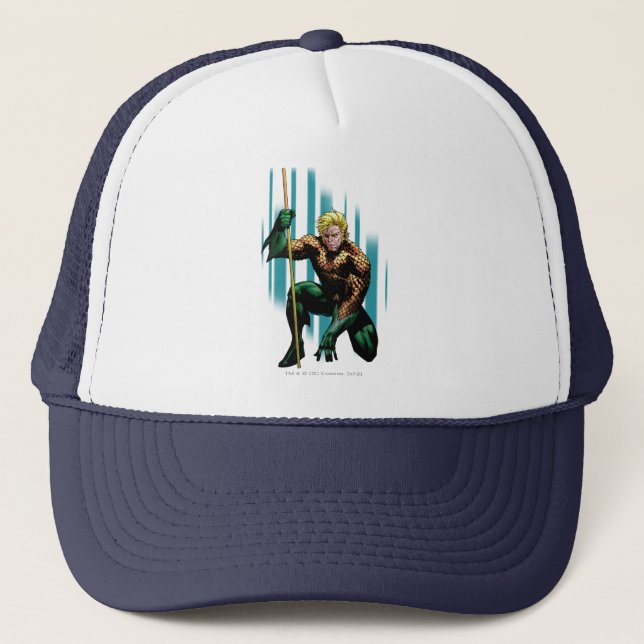 Gorra De Camionero Aquaman Crouching (Anverso)