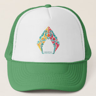 Gorra De Camionero Aquaman   Logo De Aquaman Y Mera