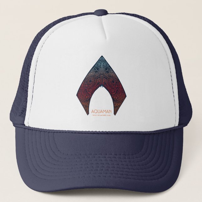 Gorra De Camionero Aquaman | Logo de Paisley Aquaman (Anverso)