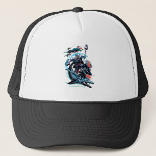 Gorra De Camionero Aquaman   Orm, Manta Negra, Tylosaur y Buques
