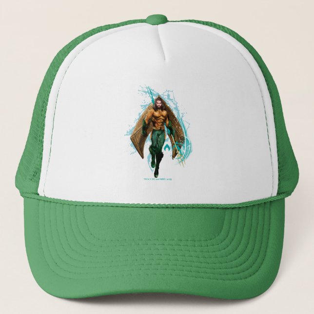 Gorra De Camionero Aquaman | Prince Orin With Aquaman Logo (Anverso)