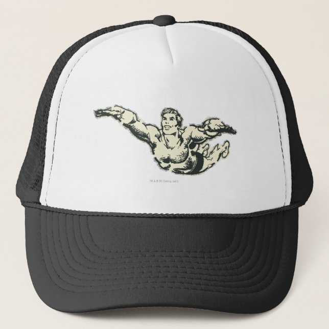 Gorra De Camionero Aquaman Soars BW (Anverso)