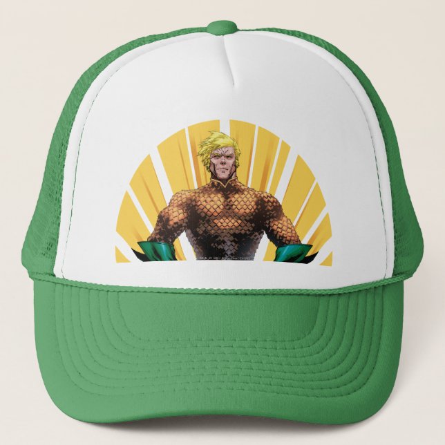 Gorra De Camionero Aquaman Standing (Anverso)