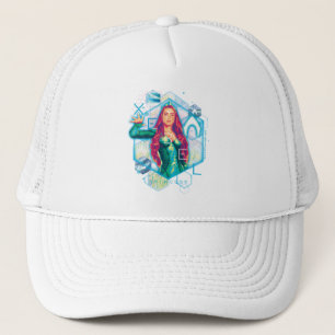 Gorra De Camionero Aquaman   Xebel Princess Mera Hexagonal Graphic