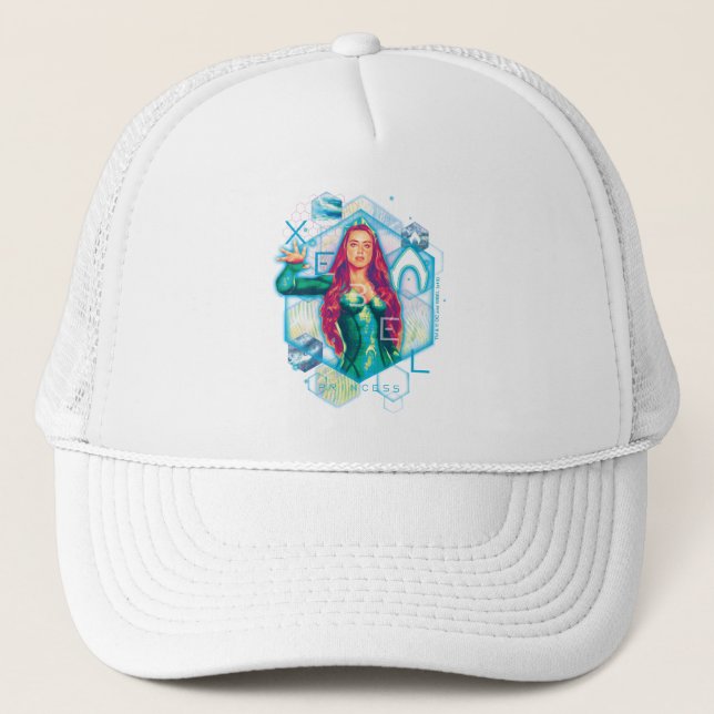 Gorra De Camionero Aquaman | Xebel Princess Mera Hexagonal Graphic (Anverso)