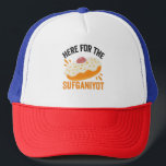 Gorra De Camionero Aquí por el regalo judío funesto Hanukkah<br><div class="desc">chanukah,  menorah,  hanukkah,  dreidel,  jewish,  Chrismukkah,  vacaciones,  horah,  navidades,  sufganiyot</div>