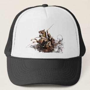 Gorra De Camionero Aragorn que monta un collage del vector del