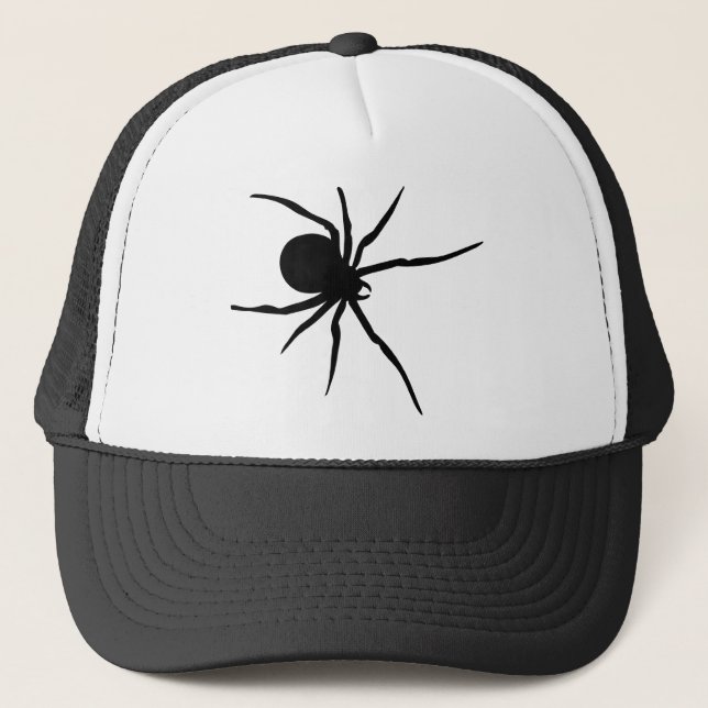 Gorra De Camionero Araña negra gigante (Anverso)